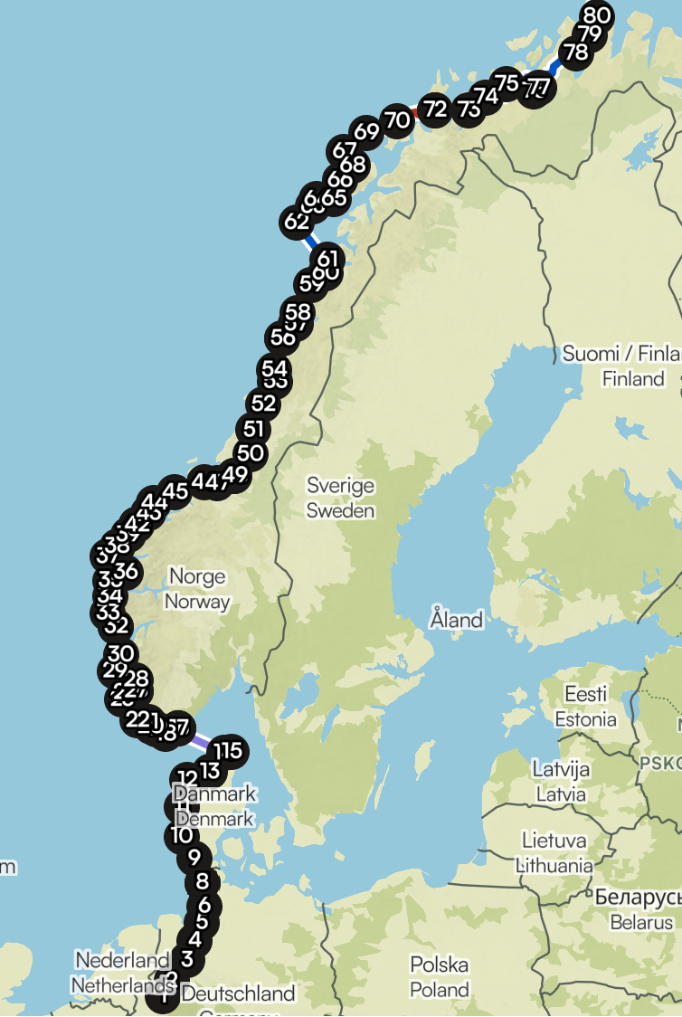 80 Tage zum Nordkapp
